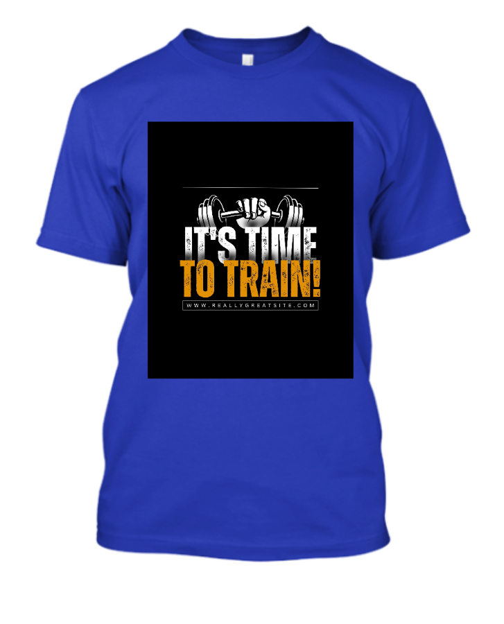 Black and White Simple Fitness Gym T-shirt - Front