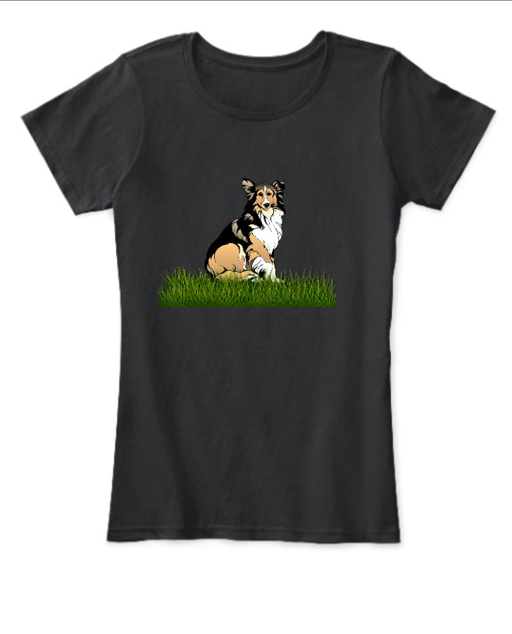 Black animal printed t shirt - Front