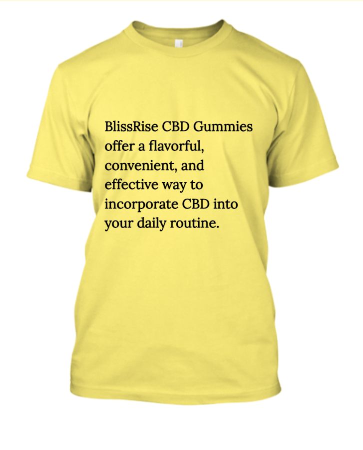 BlissRise CBD Gummies Stop Chronic Pain And Anxiety! Get Real Relief Now! - Front