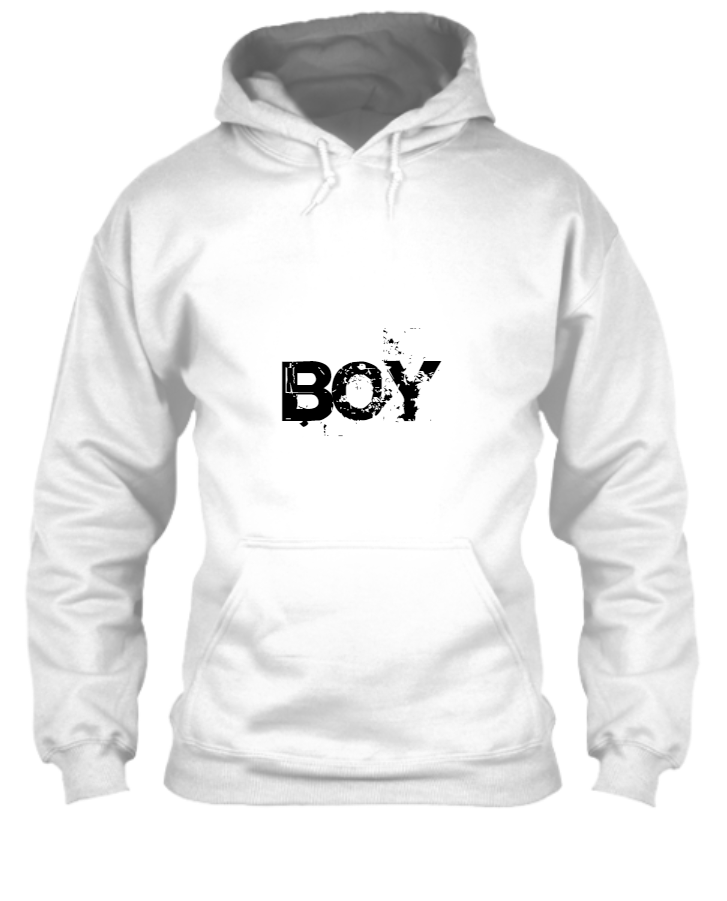 Boys Full Sleeve Printed Hooded Sweatshirt - Front