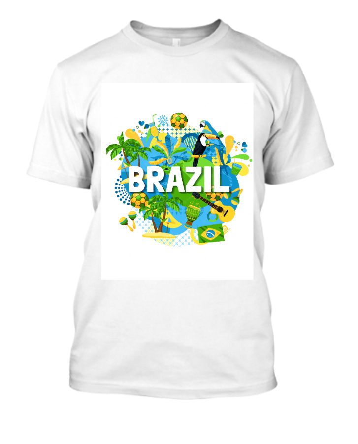 Brazil Tshirt / Half sleeve tshirt design - Front