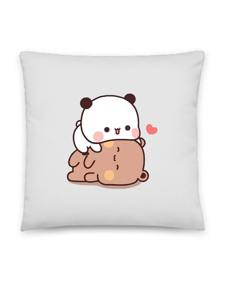 Bubu and Dudu Bears Couples Hug fall Pillow - Front