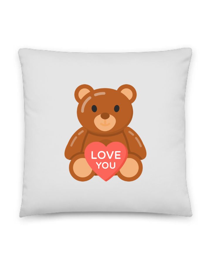 Bubu and Dudu Bears Couples Love Pillow - Front