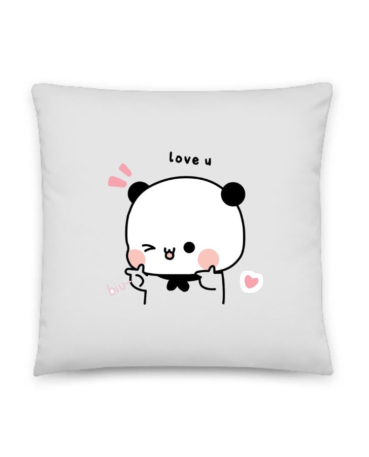 Bubu and Dudu Bears Couples Love u Pillow - Front