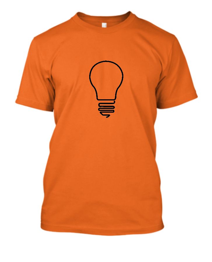 Bulb print | Half Sleeve T-Shirt - Front