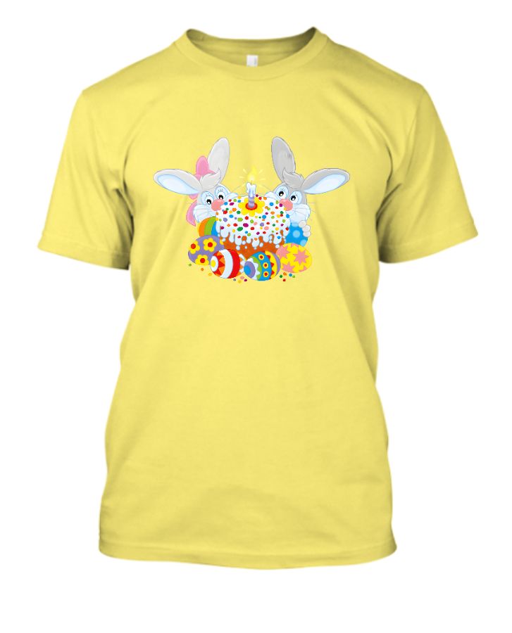 Bunny with Cake Unisex T-Shirt - Front