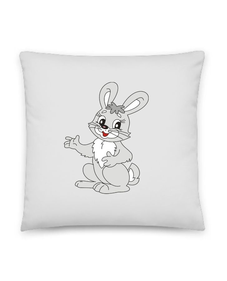 Bunny Throw Pillow ! - Front