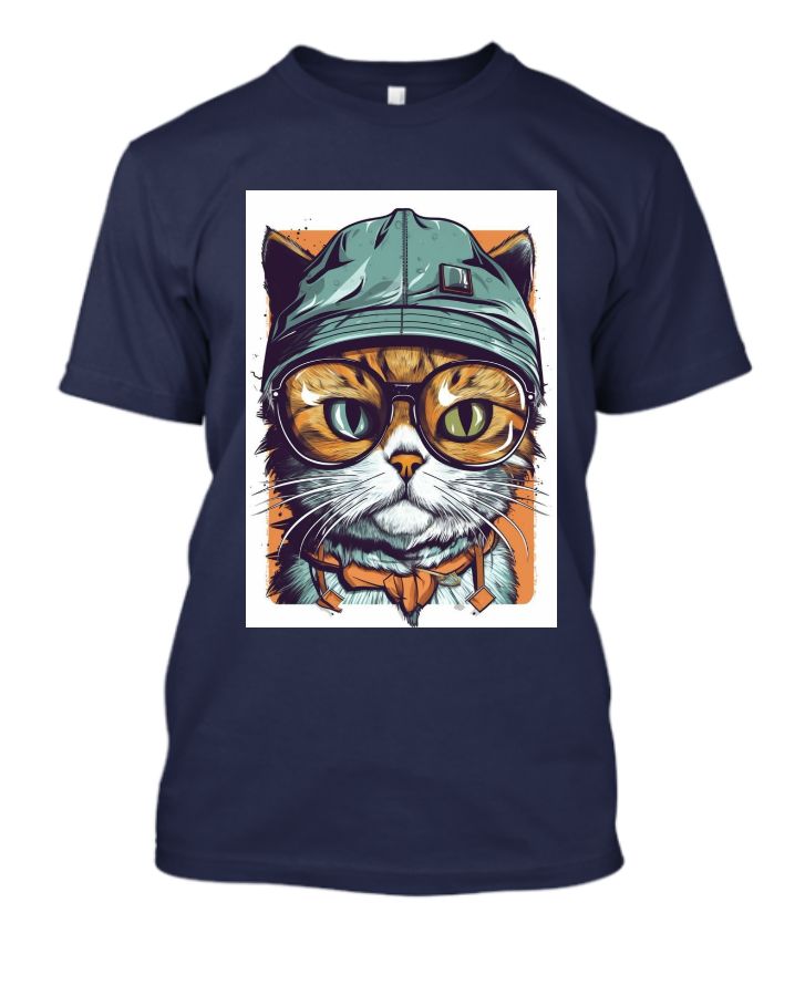 CAT DESIGN T-SHIRT FOR MEN AND WOMAN - Front