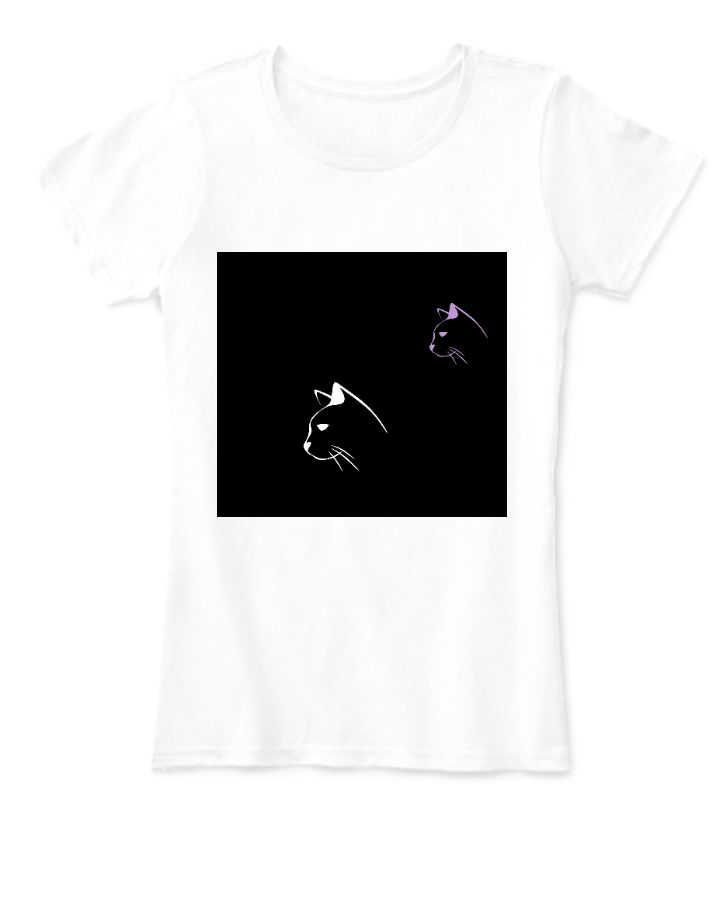 CAT LOVERS HALF SLEEVE T-SHIRTS FOR GIRLS - Front