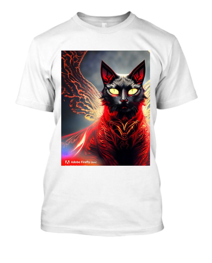 CAT WITH FIRE T-SHIRT - Front