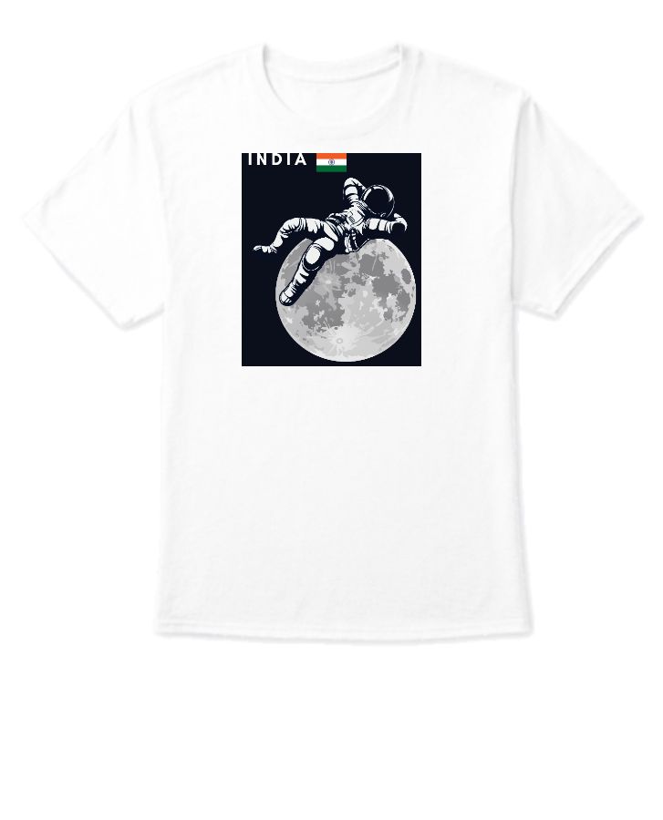 CHANDRAYAN MISSION ON INDIA TSHIRT MINI DESIGN  - Front