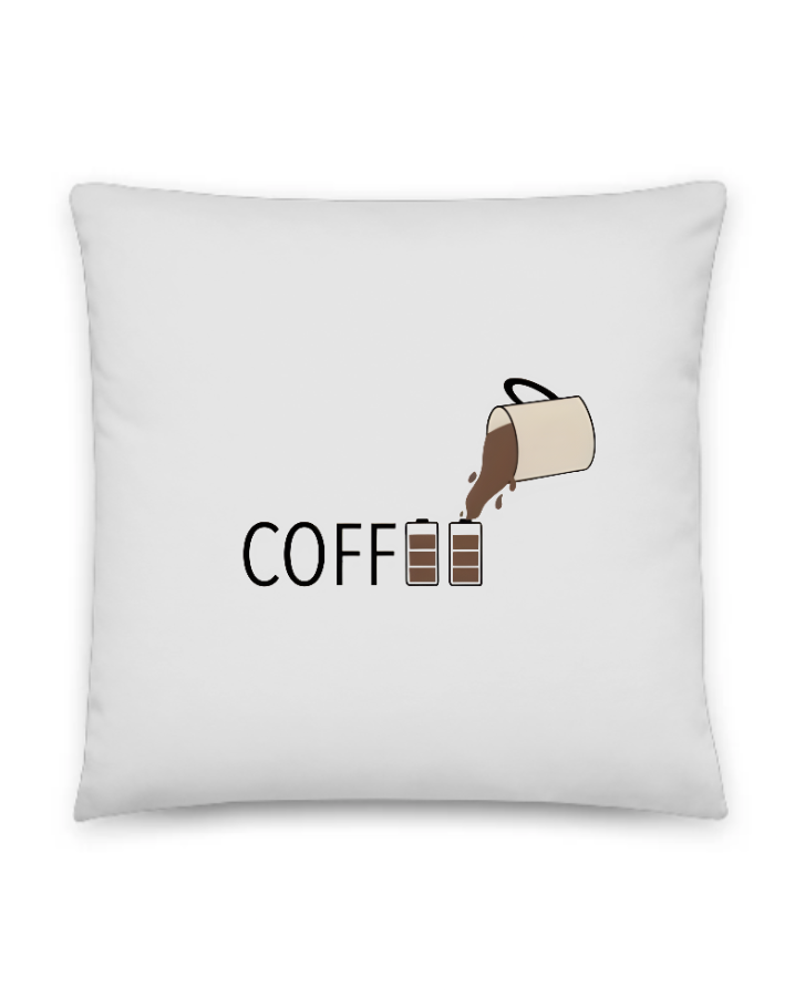 COFFEE BOOST PREMIUM PILLOW - Front