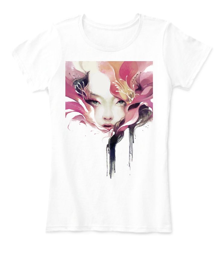 COOL FLOTING PANINTING WOMAN T-SHIRT - Front