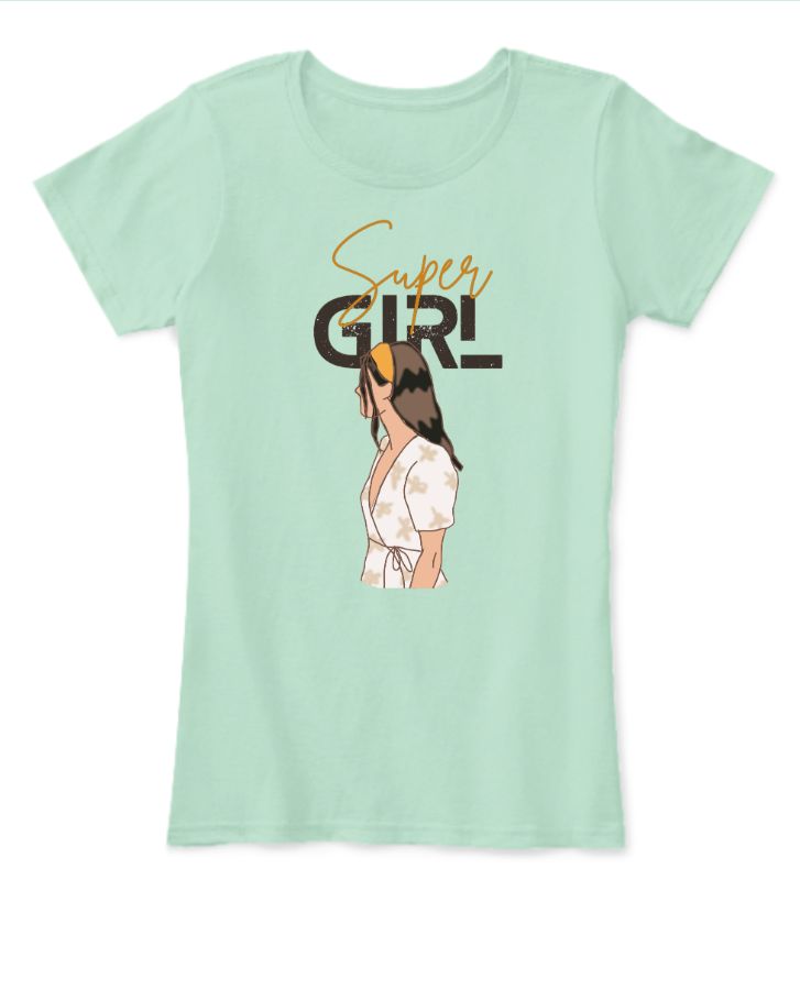 CUTE GIRL T-SHIT FOR WOMAN - Front