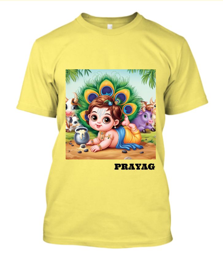 CUTE GOD KRISHNA TSHIRT - Front