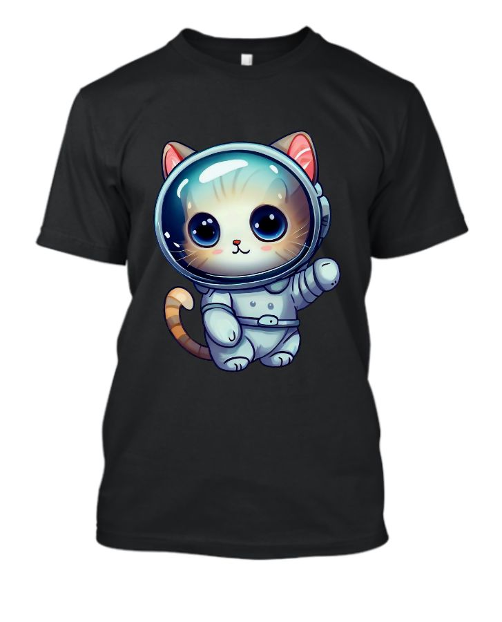 CUTE KITTY BLACK TSHIRT  - Front