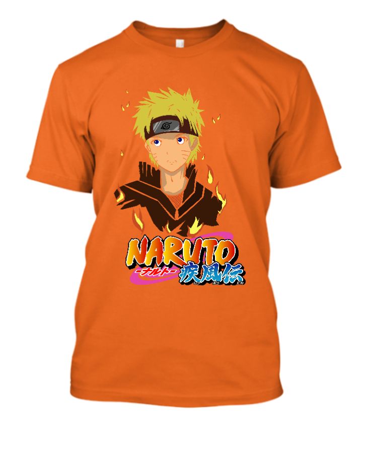 CUTE NAUTO ANIME T SHIRT 100 % COTTON AT THE CHEEAPEST PRICE EVER  - Front