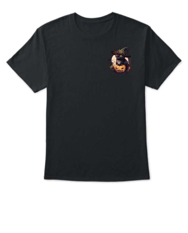 CUTE NIGHT CAT T-SHIRT - Front