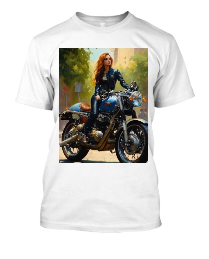 Chic Rider: Cool Girl Motorcycle Drive T-Shirts - Front