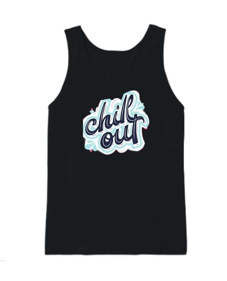 Chill Out Summer Premium Cotton Vest  - Front