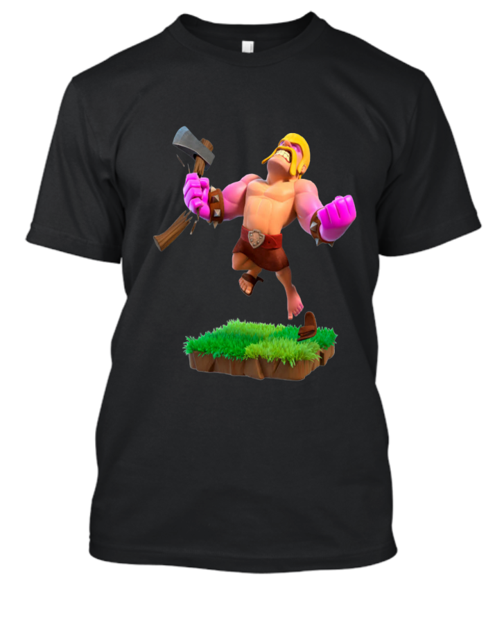 Clash of clans t-shirt rage barbarian design - Front