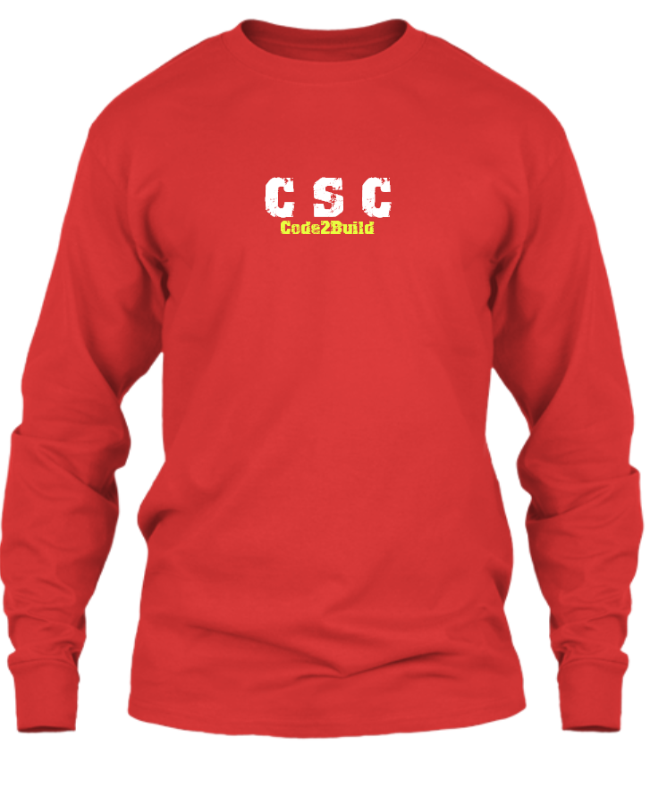 Code2Build CSC Full Sleve Stylish T-shirt - Front