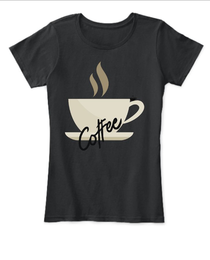 Coffee Mug Tshirt for girls - Front