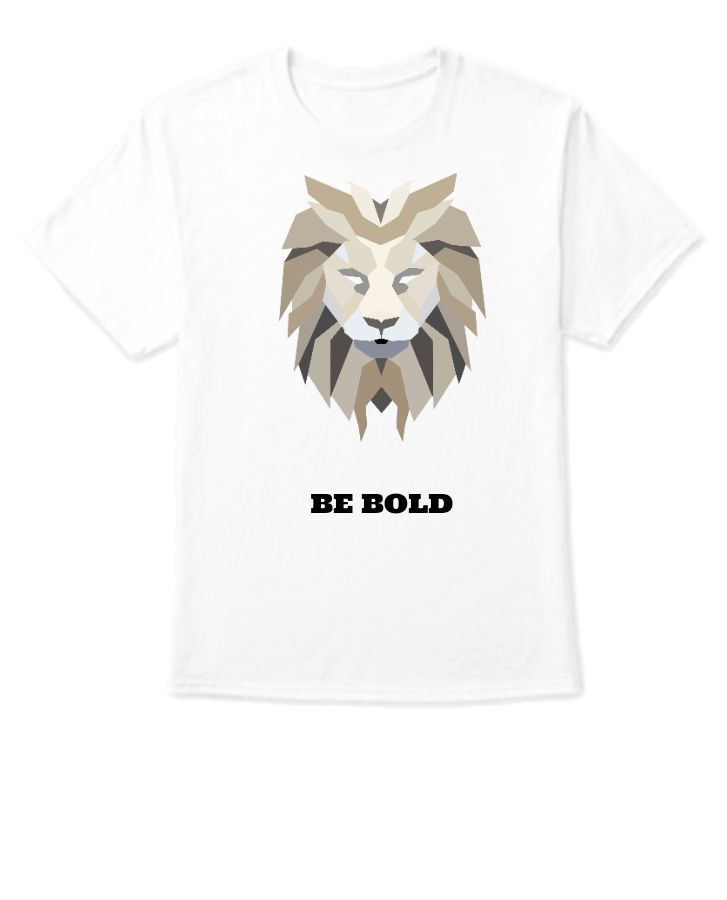Colorful Lion Graphic Black T-Shirt - Front