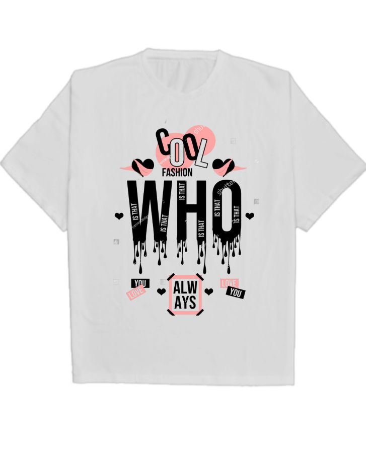 Cool Design Oversized T-Shirt - Front