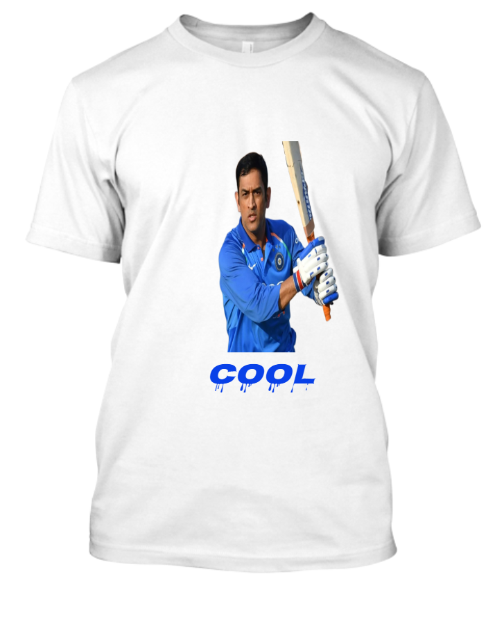 Cool MS Dhoni | Half Sleeve Men's T-shirt - Front