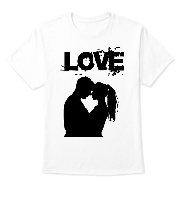 Couple love half sleeve t-shirt  - Front