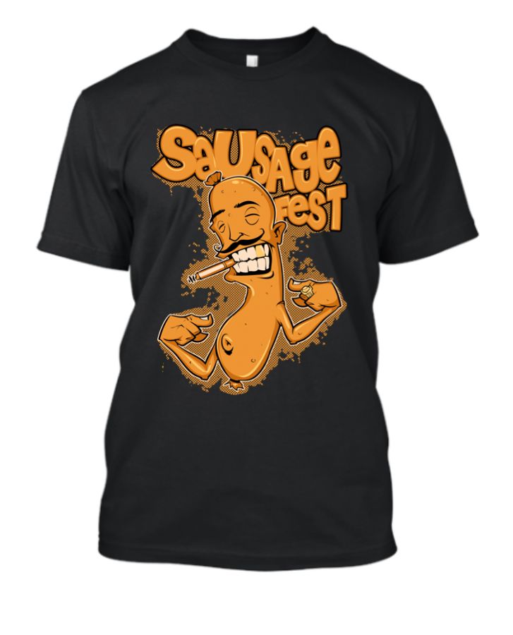Crew-Neck T-shirt With Short Sleeves For Men - Front