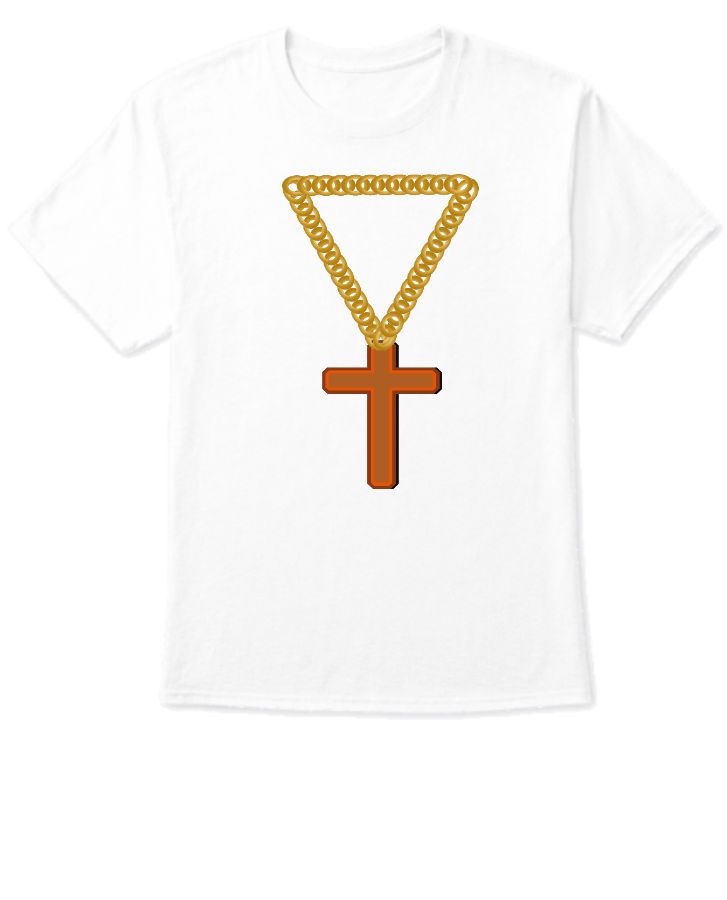 Cross symbol half sleeve t-shirt - Front