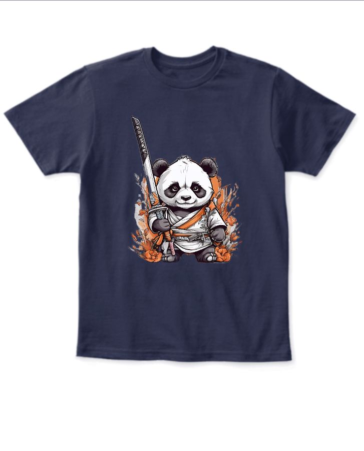 Cute Cartoon Panda Samurai - Front