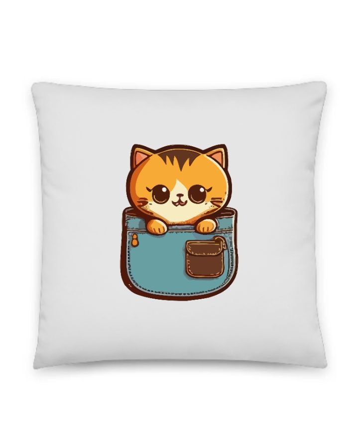 Cute Cat Pillow - Front