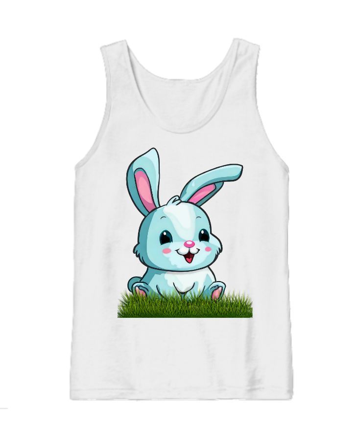 Cute bunny rabbit tank top  - Front