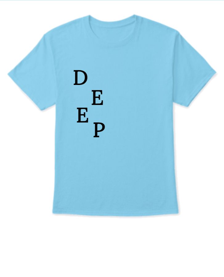 DEEP-HALF HAND T-SHIRT - Front