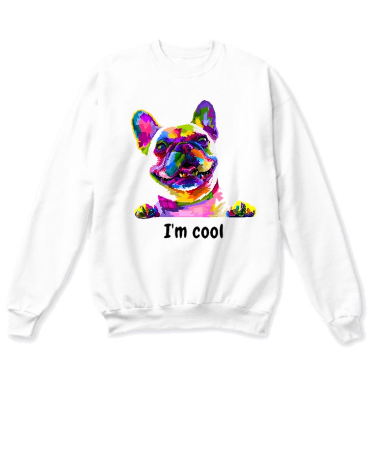 DOG PRINTED COTTON SWEATSHIRT - Front