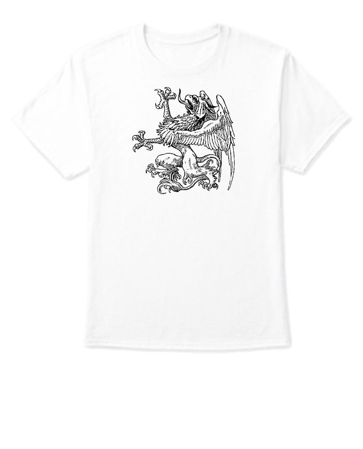 DRAGON PRINTED HALF SLEEVE TSHIRT - Front