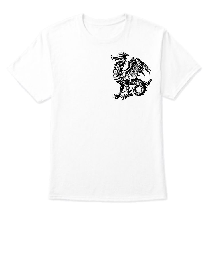 DRAGON PRINTED HALF SLEEVE TSHIRT - Front