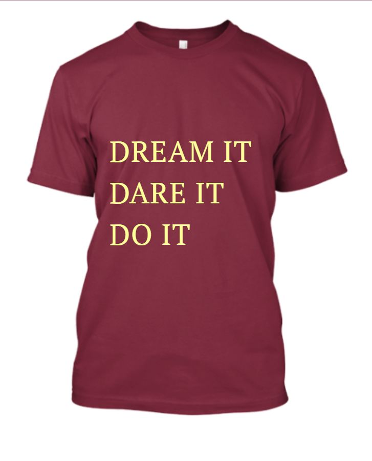 DREAM | Half sleeve tshirt for boys and girls  - Front