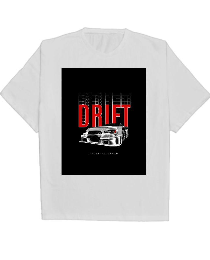 DRIFT CAR DESIGN T SHIRT  - Front