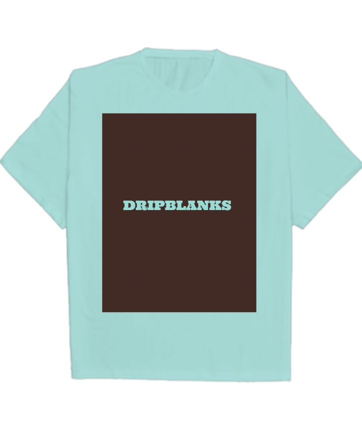 DRIPBLANKS CYAN BLUE AND BROWN - Front
