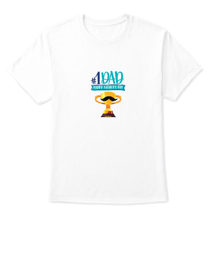 Dad # 1 T-Shirt  - Front