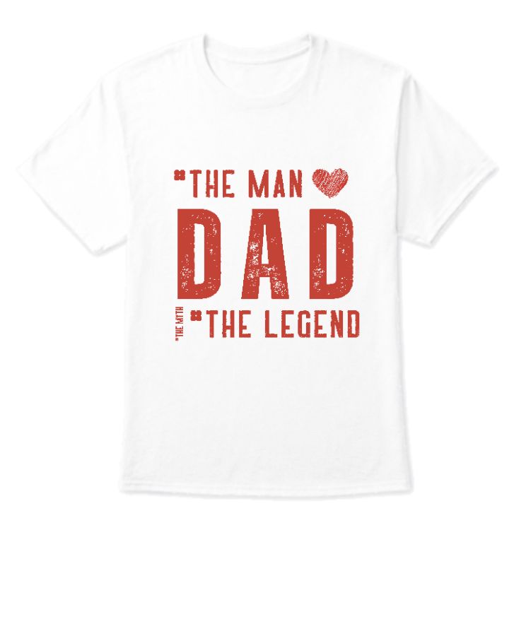 Dad is legend Red Tshirt - Front