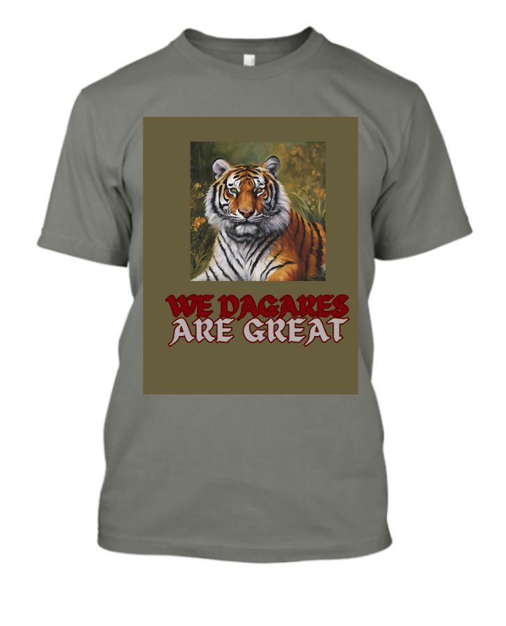 Dagare the great design with tiger pic - Front