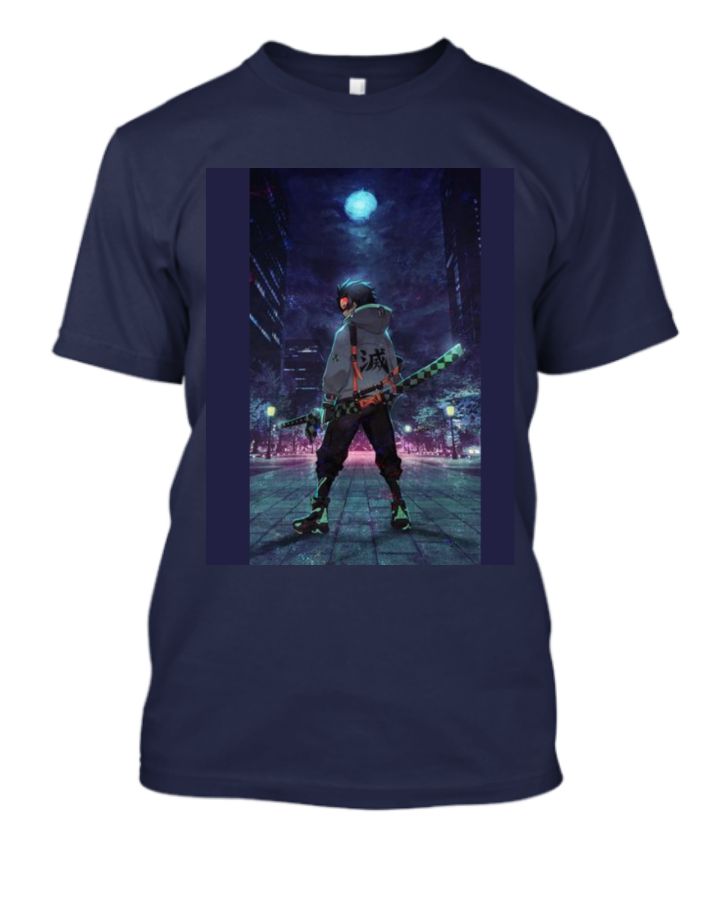 Demon Slayer with Tanjiro Anime T-Shirt: Premium Quality, Stylish Design, and Unwavering Courage - Front