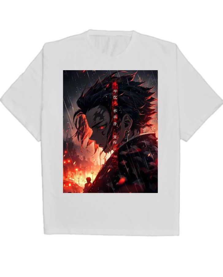 Demon lord tanjiro | oversized t-shirt  - Front