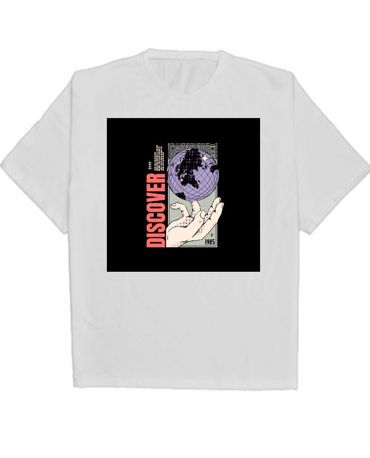 Discover over size T-shirt - Front
