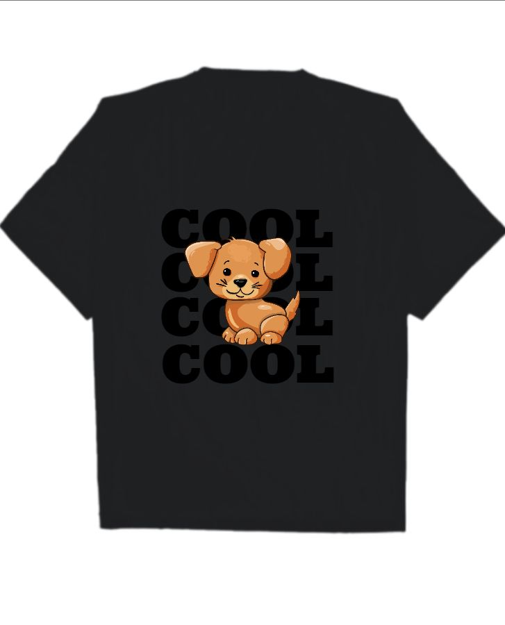 Dog Cool Print Tshirt - Front